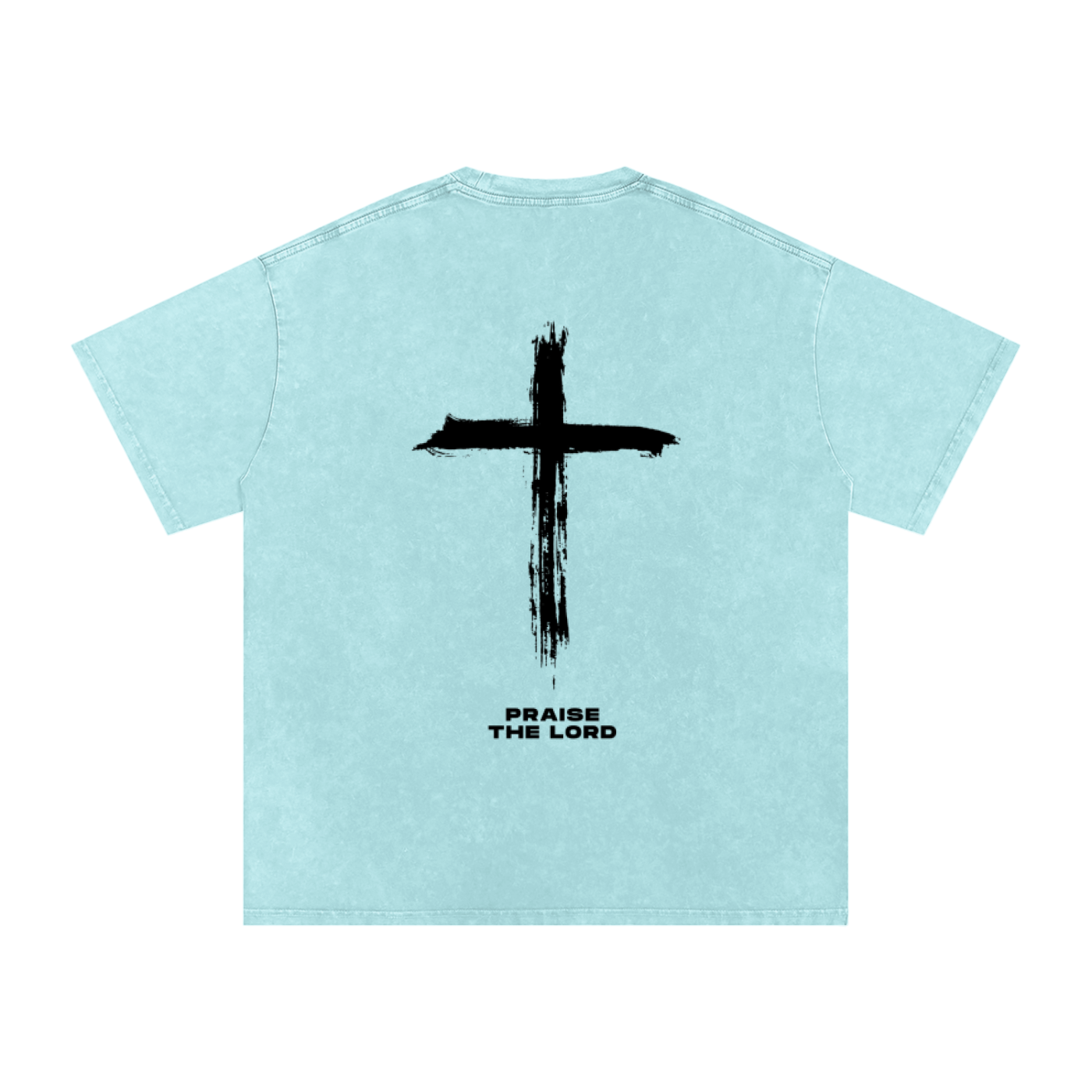 Rooted In Christ Tee – Colossians 2:7   (Snow Washed Oversized Cotton )