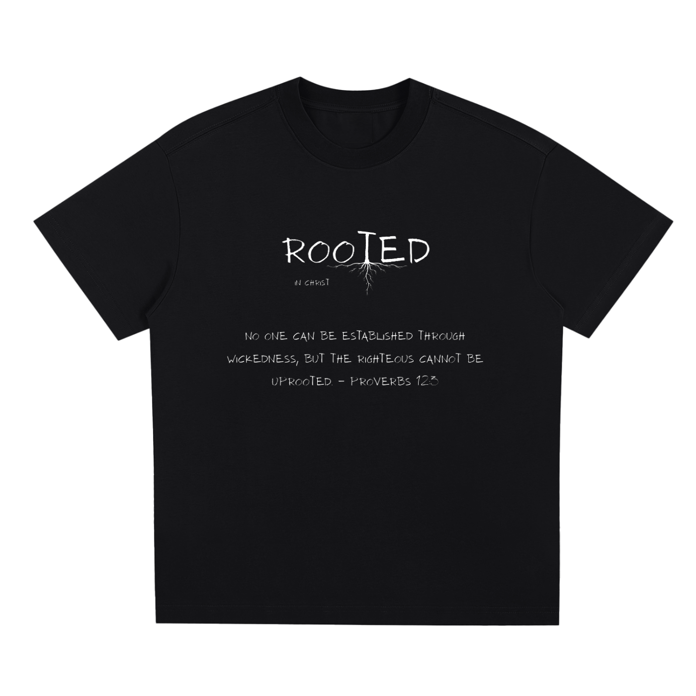 Rooted In Christ – Proverbs 12:3 
(Quick-Dry Cooling Tee)
