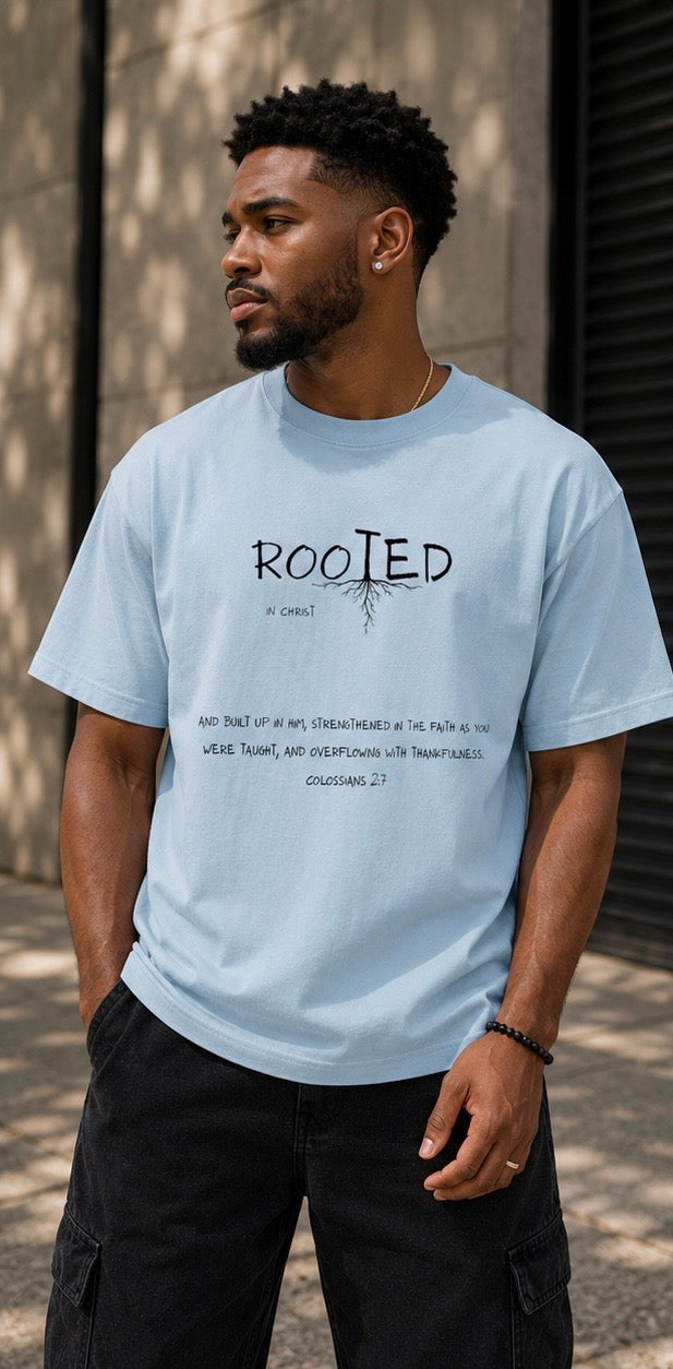 Rooted In Christ Tee – Colossians 2:7   (Quick-Dry Cooling Tee)