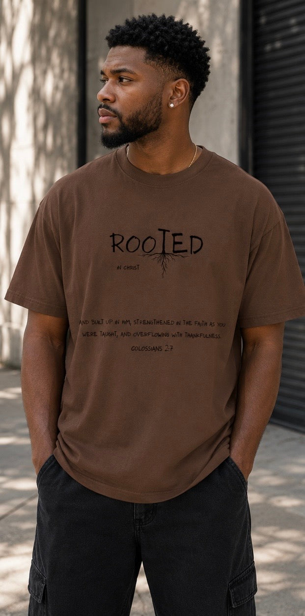 Rooted In Christ Tee – Colossians 2:7   (Quick-Dry Cooling Tee)