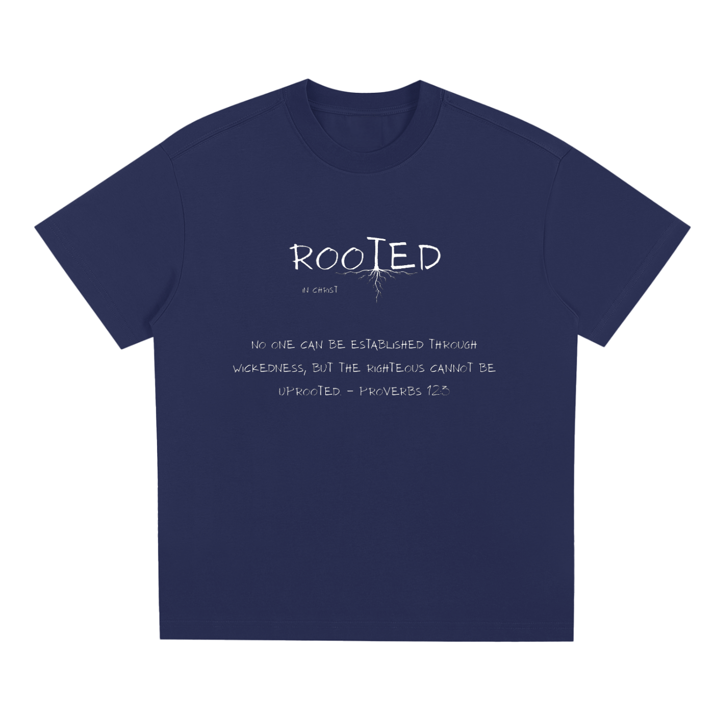 Rooted In Christ – Proverbs 12:3 
(Quick-Dry Cooling Tee)