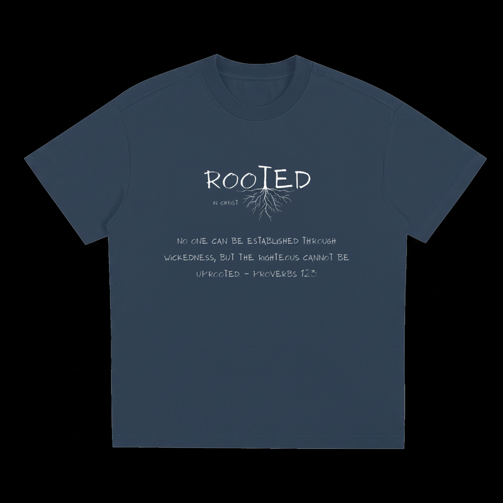Navy T-shirt on Black Background